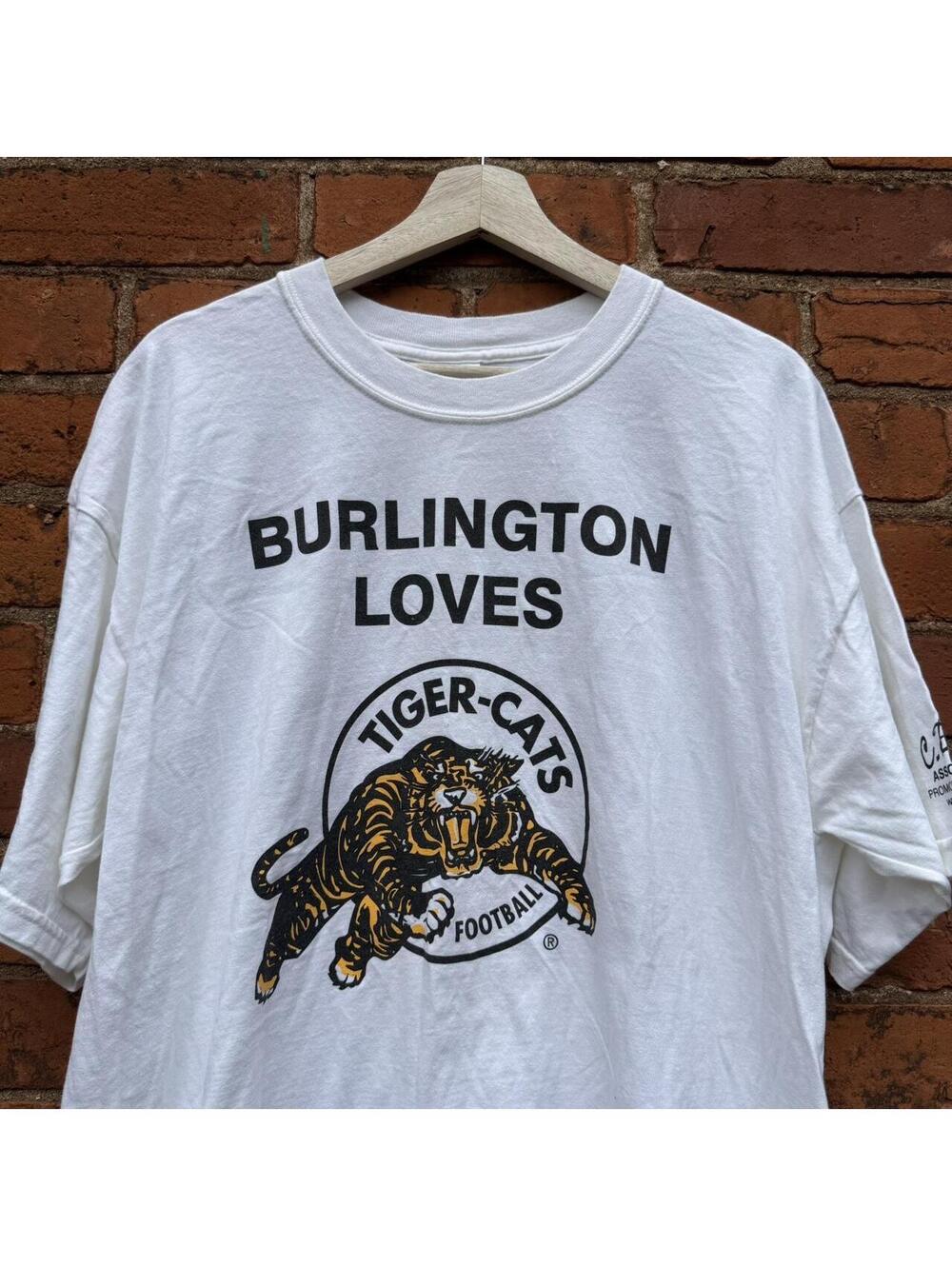 Vintage Burlington loves Hamilton tiger cats t shirt 00s XL